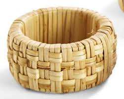 Soporte de anillo de servilleta de caña de mejor diseñador hecho a mano, calidad de exportación, accesorios de mesa de hoteles para el hogar, soporte de anillo de servilleta de ratán - Product Image 4