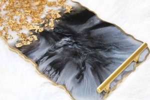 Resin <b>Decorative</b> Tray in Multiple Colors Rectangle Home <b>Decor</b> Resin Tray High Quality - Product Image 5