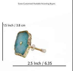 Luxe Aqua bricolage Agate placard bouton Design industriel salle de bain meubles armoire porte tiroir boutons cuisine commode - Product Image 3