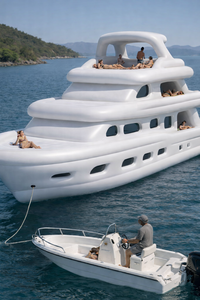Nouveauté 2026 Grand Yacht Gonflable |   Bateau en PVC de haute qualité |   Bateau de fête gonflable personnalisé pour les loisirs aquatiques estivaux - Product Image 2