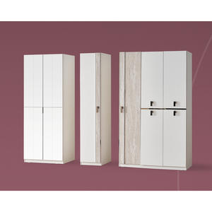 Convenient Contemporary Design Puma Modern <b>Flat</b> <b>Pack</b> 3-Door Bedroom Storage <b>Wardrobe</b> with Mirror - Product Image 2