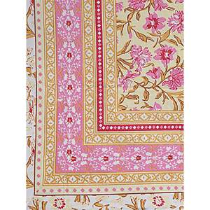 Parure de lit classique rose à fleurs 180 TC 100% coton pour lit simple avec 1 taie d'oreiller, taille King, style classique, ensemble de 6 pièces - Product Image 4