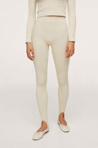 Women's High-Waisted Butt Lift Yoga Sport Leggings Newest Elastic Ribbed Breathable Sweat-Wicking <b>Tight</b> Knitted Leggings - Product Image 4