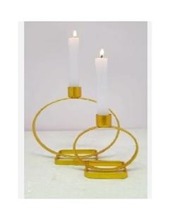 Soporte de vela de Metal negro de nuevo diseño de alta demanda, pieza decorativa lateral para ocasiones navideñas para bodas - Product Image 4