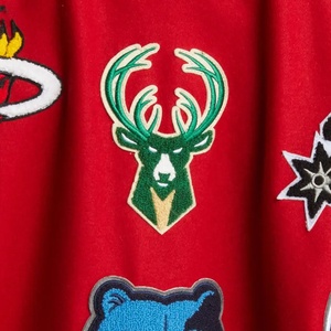 เสื้อแจ็คเก็ตวาร์ซิตี้ขนสัตว์คุณภาพสูงระดับพรีเมียม ขายดี MOQ ต่ำ บริการ OEM เสื้อแจ็คเก็ตเลตเตอร์แมนสำหรับเด็กผู้ชาย - Product Image 6