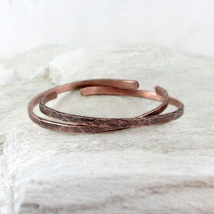 Handmade pure <b>copper</b> <b>bracelet</b> for <b>men</b> women arthritis pain relief healing <b>magnetic</b> therapy bangle adjustable open cuff design - Product Image 1