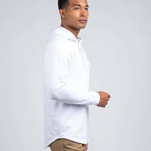 Sudadera con capucha de botón sólido pequeño personalizado para hombre, camisetas de moda para primavera y verano con capucha - Product Image 5