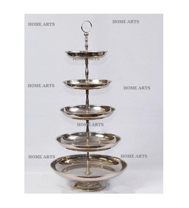 Soporte de acero inoxidable de 4 niveles para pasteles, tamaño personalizado, forma redonda, soporte de exhibición de pasteles al precio más bajo - Product Image 6