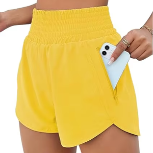 Shorts Deportivos para Mujer, Cintura Alta, con Bolsillo, Shorts Deportivos de 2.5 Pulgadas, Shorts Elásticos para Gimnasio y Entrenamiento - Product Image 6