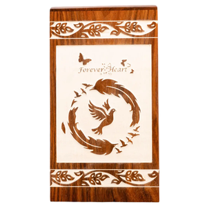 AYAANS-Urnas funerarias de madera dura de primera calidad para cenizas, contenedor de cenizas de madera maciza natural personalizable para adultos - Product Image 2