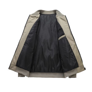 Veste polaire en toile avec logo personnalisé pour hommes Tissu respirant d'épaisseur standard avec logo à l'avant Veste d'hiver décontractée - Product Image 5