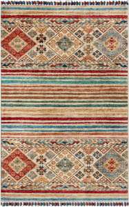 Alfombra Rectangular de lana marrón para puerta de seda, lavable, con flecos, patrón cuadrado, alfombras, sala de estar, espacio de oración, decoración del hogar - Product Image 3