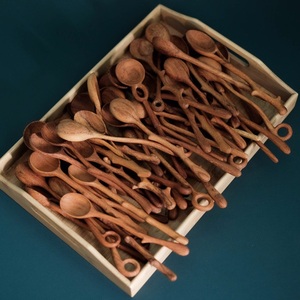 Hot Product Customized Blue Lotus Farm Design Wooden <b>Spoon</b> Fork Serving <b>Spoon</b> in Diversity Models New Design in Bulk Quantity - Product Image 5