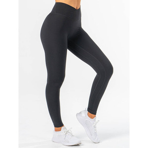 Nouveau personnalisé noir NKD croix taille bande Leggings haute croix sur ceinture dernière et vêtements actifs mode Gym Leggings pour les femmes - Product Image 2