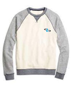 Sweats ras du cou brodés Pull en coton à col rond uni Sweatshirts surdimensionnés pour hommes - Product Image 1