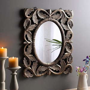 Élégant miroir mural sunburst avec fil doré; parfait pour les intérieurs modernes pour ajouter de la lumière, du charme et une touche de glamour. - Product Image 5