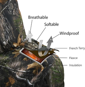 Nuevas Sudaderas de Caza para Hombre, Modernas, Transpirables, de Invierno, Mezcla de Poliéster/Algodón, Impresión Digital, Impermeables, de Secado Rápido, Estilo Único - Product Image 2