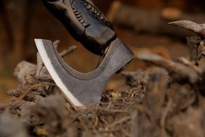 Hot Bán Chất Lượng Cao Viking Trục Tay Giả Mạo Khắc Xử Lý Thép Carbon Cao Khắc Lưỡi Cắm Trại Tomahawk Hatchet Axe - Product Image 5