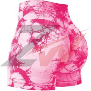 Shorts de yoga taille haute pour femme avec logo personnalisé, contrôle du ventre, effet push-up fessier, pour la gym et la course, fabricant OEM - Product Image 6