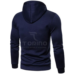 2025 nueva llegada sudaderas con capucha para hombre 100% algodón mezclado básico patrón sólido para invierno - Product Image 2