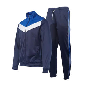 Trending 2025 Sports cremallera Chándal polar de poliéster para hombre en color sólido con pantalla DTF DTG y sublimación de impresión digital - Product Image 2