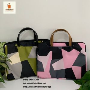Simili mango trampa forro resistente a los impactos patrón a cuadros impermeable grueso 100% poliéster BOLSA DE ORDENADOR DE NEGOCIOS bolsa de ordenador portátil - Product Image 4