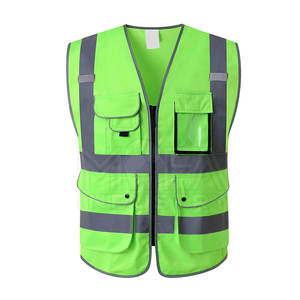 Gilets de sécurité durables et légers avec bandes réfléchissantes parfaits pour la construction, les travaux routiers et la sécurité extérieure - Product Image 1