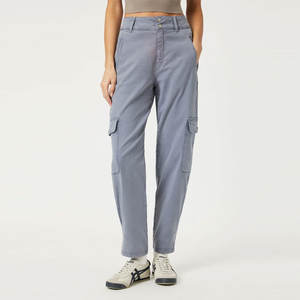 Dernier modèle de pantalon cargo d'hiver pour femmes coupe régulière décontracté taille haute à séchage rapide respirant sur le devant Logo personnalisé à bas prix - Product Image 2