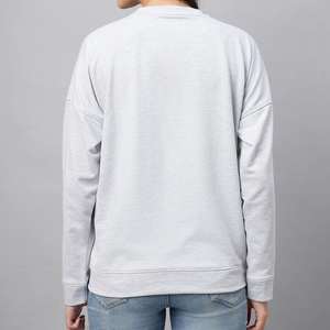 Sudadera Holgada de Moda para Mujer, Sudadera Extra Grande de Tela Tejida Sólida, Ropa de Invierno Extra Grande, Estilo Urbano de Moda - Product Image 5