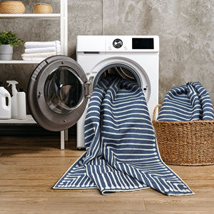 Alfombra Adiva Jacquard Tejida a Máquina, Estilo Liso, Diseño Geométrico, Pelo Corto, Lavable, Base de Algodón, Antideslizante, Poliéster para el Hogar - Product Image 2