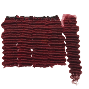 Proveedor vietnamita 100% Virgin Hair Raw Vietnamese Hair Bulk Deep Wave Cabello humano - Product Image 1