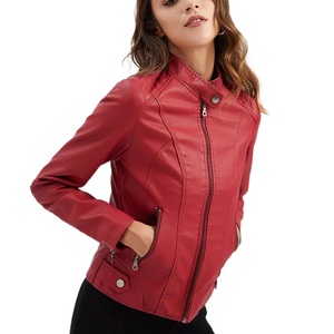 Chaqueta de cuero para mujer, elegante diseño personalizado con forro interior suave, ropa de abrigo elegante, chaquetas de cuero para mujer de primera calidad - Product Image 1
