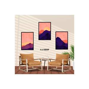 Set of 3 MDF Table with Quality Printing Frame Nature Colorful 36" <b>Art</b> <b>Prints</b> - Product Image 1