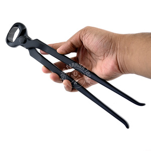 Coupe-ongles pour chevaux, outil de maréchal forestier, coupe-ongles pour tailler les sabots, outil de coupe de sabots pour maréchal forestier pour vache, bétail, cheval avec revêtement noir - Product Image 4