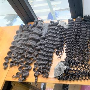 Extensiones de Cabello Humano Vietnamita Virgen Remy de Grado Superior, Doble Trama a Máquina, con Cutícula Alineada, Súper Doble Trama, Color Negro Natural, Venta al por Mayor - Product Image 6