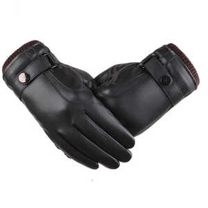 Guantes de cuero para Conductor de invierno Guantes ligeros resistentes al agua para exteriores de moda para técnicos y ropa informal - Product Image 4