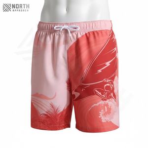 Pantalones Cortos Casuales de Verano para Hombre, de Lona Gruesa Lavada al Ácido, de Secado Rápido, con Logotipo Personalizado Estampado - Product Image 6