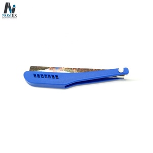 มีดโกนช่างตัดผมขอบตรงทำจากสแตนเลสมืออาชีพใบมีดเดี่ยวสีออกแบบได้ตามต้องการ - Product Image 2