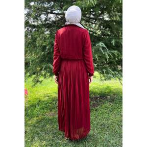 Elbise Pleated <b>Chiffon</b> Evening <b>Dress</b> Maxi Floor-Length Lace Decoration A-Line Style Empire Print Flowers XL for Party <b>Bridesmaid</b> - Product Image 5