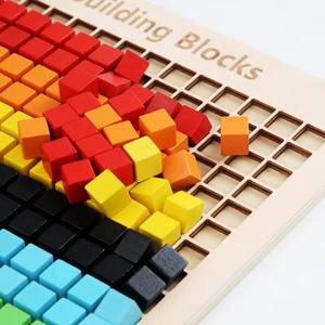 Jeux de puzzle en bois créatifs en forme de mosaïque 3D à succès, jouets de puzzle en bois pour l'imagination des enfants - Product Image 6