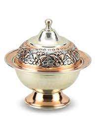 Dates élégantes bol pour la maison hôtel restaurant fruits secs bonbons chocolat bol vaisselle nickel fini élégant laiton dates bols - Product Image 2