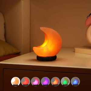 Moon Design Moderne Nouvelles Lampes LED Étude Salon Himaliyan Lampe au sel naturel du Pakistan - Product Image 1