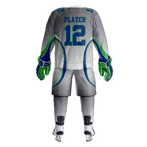 Uniforme de Hockey sobre Hielo Cómodo y Transpirable, Talla Personalizada, con Logotipo Personalizado, 100% Poliéster, en Stock - Product Image 2