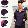 Chaqueta Softshell de Color Sólido Personalizada para Mujer, Ropa de Ajuste Cómodo, Cortavientos Transpirable, Chaqueta Softshell para Exteriores - Product Image 3