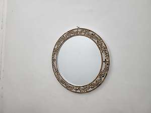 Modern Design <b>Silver</b> Bone Inlay Square Pattern Wall <b>Mirror</b> Frame Resin Inlay Handmade for Home decoration sale - Product Image 2