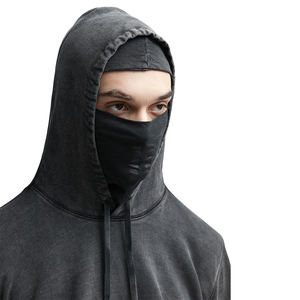 Sweat à capuche sans cordes de haute qualité pull-over en polaire épaisse oversize sweat-shirt à capuche personnalisé de 350 g/m² grande taille pour hommes - Product Image 6