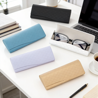 Étui à lunettes rectangulaire semi-rigide fait main en gros, boîte optique magnétique personnalisée pour accessoires de lunettes de soleil