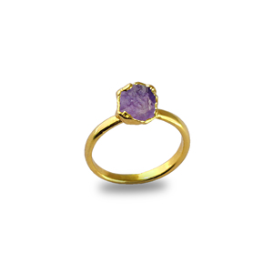 Anillo de tanzanita Natural, Plata de Ley 925, oro de Vermeil, piedra rugosa, oro electrochapado, GEMA, Plata de ley - Product Image 6