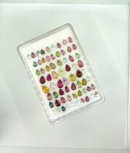 Piedra de corte de pera turmalina de varios colores de 34,90 quilates de calidad superior para la fabricación de joyas finas piedras preciosas naturales - Product Image 6