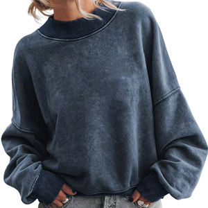 Sudaderas con capucha Mujer Jersey de gran tamaño Sudadera Algodón Fleece Basics Estilo casual Streetwear Moda Personalizada Sudadera con capucha en blanco Proveedor - Product Image 2